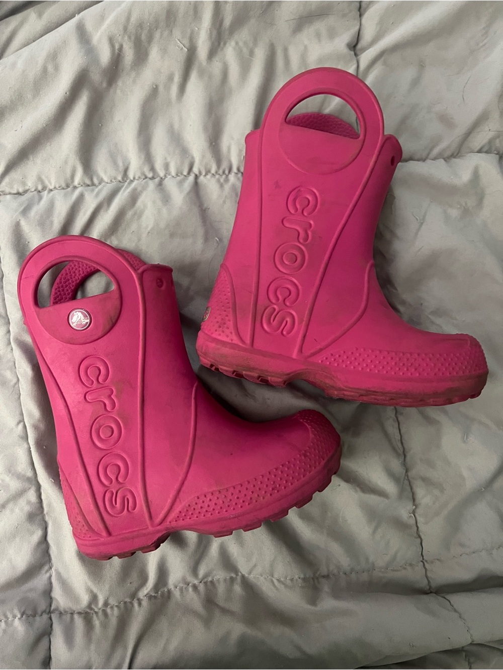 Crocs Kids' Pink Rain Boots size 10